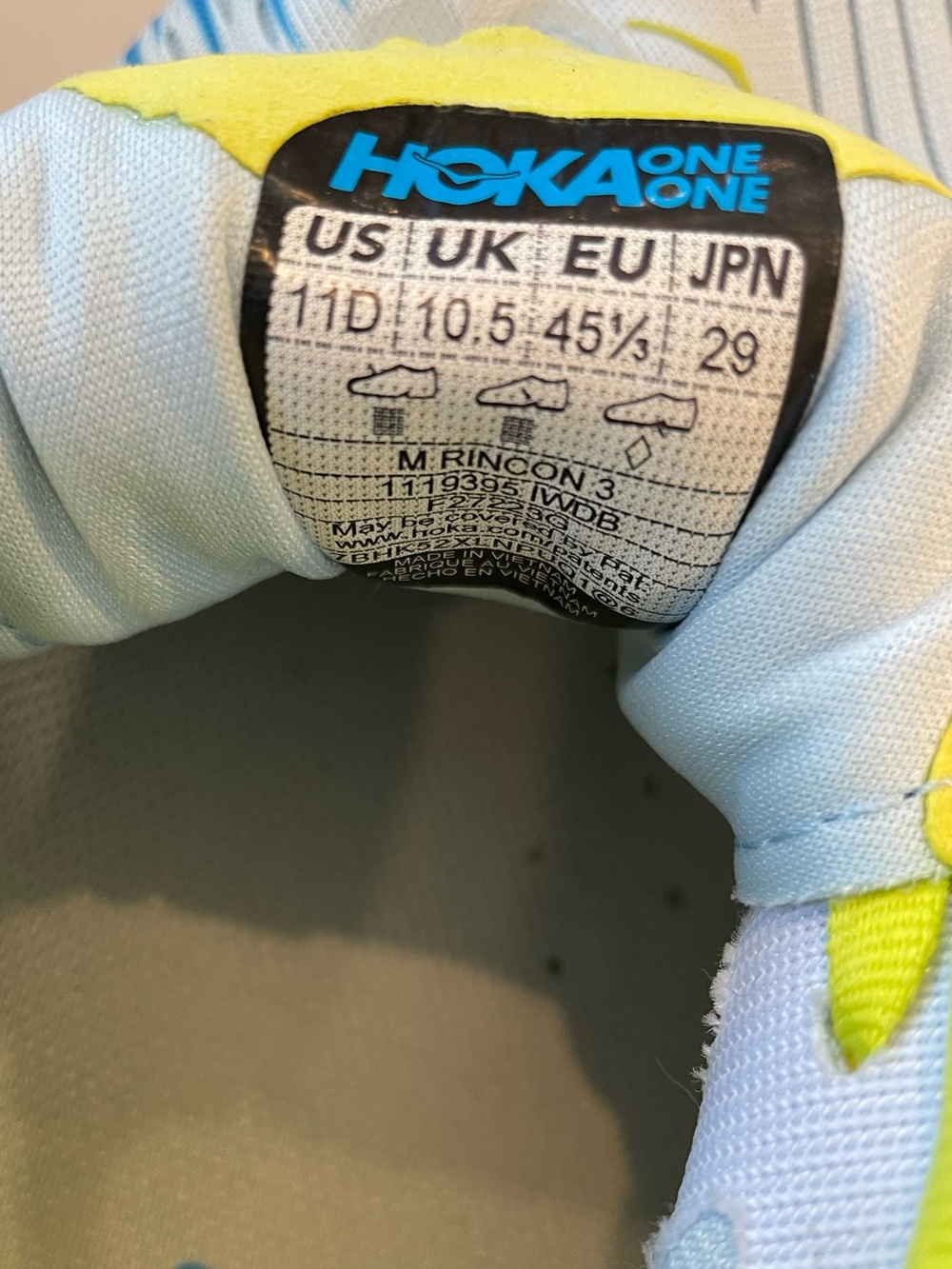 HOKA Men’s One One Rincon 3 Running Shoes - Picture 11 of 11